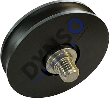 DYNSO Mitsubishi T&uuml;rrolle 72mm f&uuml;r Rundschiene mit M12 Achse (als Ersatz f&uuml;r genietete T&uuml;rrolle)