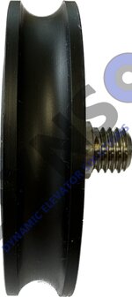 DYNSO Mitsubishi T&uuml;rrolle 72mm f&uuml;r Rundschiene mit M12 Achse (als Ersatz f&uuml;r genietete T&uuml;rrolle)