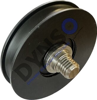 DYNSO Mitsubishi T&uuml;rrolle 72mm f&uuml;r halbrunde Schiene mit M12 Achse (als Ersatz f&uuml;r genietete T&uuml;rrolle)