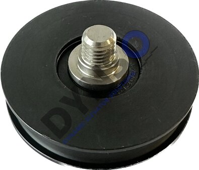DYNSO Mitsubishi T&uuml;rrolle 72mm f&uuml;r halbrunde Schiene mit M12 Achse (als Ersatz f&uuml;r genietete T&uuml;rrolle)