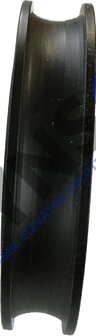 DYNSO Mitsubishi T&uuml;rrolle 72mm f&uuml;r halbrunde Schiene, Achsloch 15mm