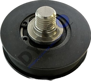 DYNSO Mitsubishi T&uuml;rrolle 56mm f&uuml;r halbrunde Schiene mit M12 Achse (als Ersatz f&uuml;r genietete T&uuml;rrolle)