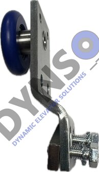 DYNSO Schindler T&uuml;rlaufrolle Qks 8 gerade mit 18mm Versatz au&szlig;en, 40mm