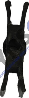 Fermator doorguide 8mm HDPE, BxHxD=29x11x8mm