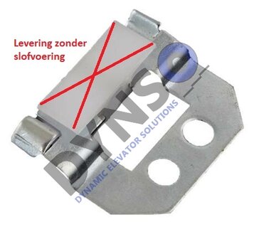 Fermator doorguide houder for doorguide with inkeping