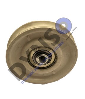 Thyssen doorroller M2TECD round rail / axlehole M8 getapt