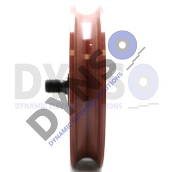 Kone doorroller AMD red 94mm, excentric bolt M10