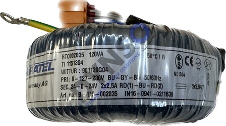 Selcom Wittur Ringkerntrafo 2*24V, 901139G04, tbv Eco T&uuml;rsteuerung