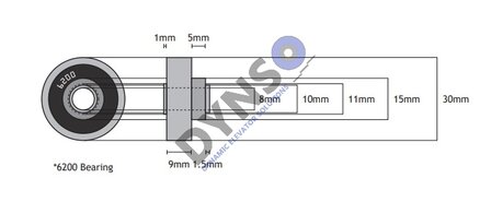 Otis Prima counterroller centric &oslash; 30mm axlehole M8