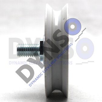 Meiller doorroller 65mm single groove with bolt M10(galvanized)
