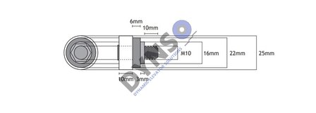 Meiller Gegendruckrolle kpl. mit Bolzen (Plastik) f&uuml;r modell  TTS TTK 15, TTK 15, 16, 18, 21, 22