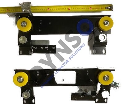 Meiller complete cariageset for Landingdoor, TTS/K/STS/K 15-22 for heavy glaxle panelen, 40000044