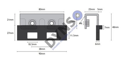 Meiller doorguide incl. bracket for TTS5/TTS8/STS6 door