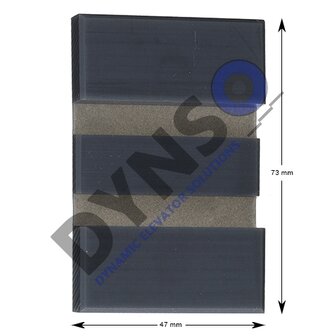 Thyssen Guide shoe, 47x28x23, 5mm