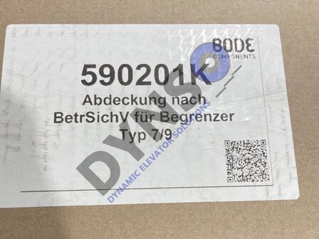 Bode Cover for overspeed governor type 7/9