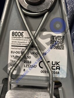 Bode Speed ??limiter 200mm Va=1.50 OG200-H-58 Type 8
