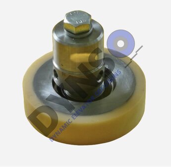 Algi guide roller VSL &oslash; 120 x 30 x 30 with steel core, incl. eccentric shaft