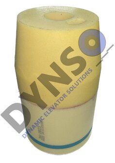 Lift buffer EN17 &oslash; 125x200 mm, complies with standard EN 81-20/50 (lift directive 2014/33/EU)