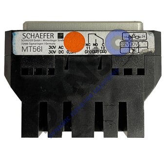 Schaefer push button MT56, 30V, red, Zero, with braille, 56x56mm