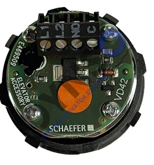 Schaefer push button VD42, Lift comes, 36x32mm