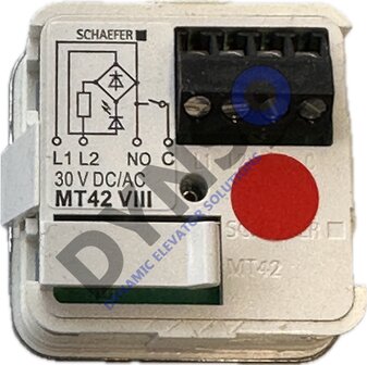 Schaefer push button MT42, 30VDC/AC, 3, 34x34mm