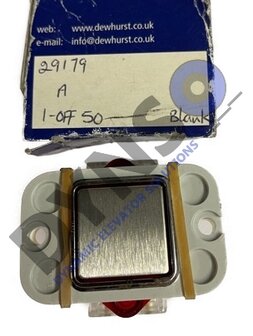 Dewhurst Drucktaster quadratisch, blank