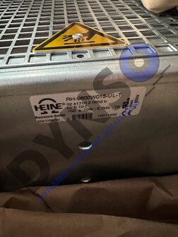 Yaskawa brake resistor 40%ED 9600W, 015 Ohm, with thermo sensor - RH9600W015ULT