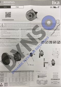 Lika hollow shaft encoder C50-H4-1024-ZCU-8-PKE-RL100 (for shaft 8mm)