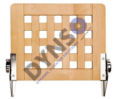 Folding seat, birch, grille, 400mm