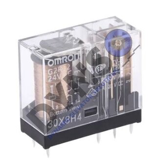 Omron G2R-2-24V Print relay 24 V/DC 5A 2x changeover contact