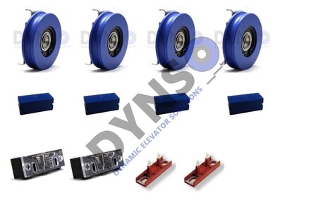 Basic revision kit KONE ADX landing / Cabin door central open 2 wings