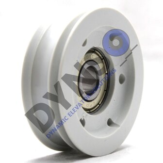 Meiller deurrol 65mm asmaat 12mm dubbele groef &lt;35kg