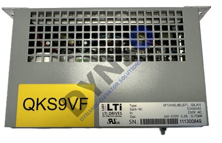Schindler QKS9VF doormotor, VF1204S 230V 0,75KW (gebruikt)
