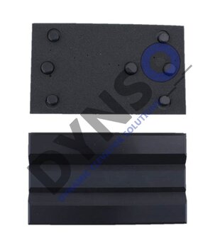 Schindler F&uuml;hrungsschuh, Smart/EuroLift, 140x29,5x30, 10mm, D&auml;mpfung