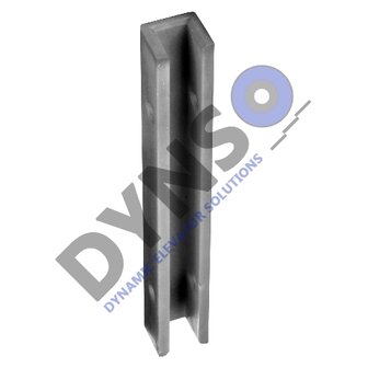Schindler F&uuml;hrungsschuh, Polyethylen, 216x29x26, 16mm, c/c130mm