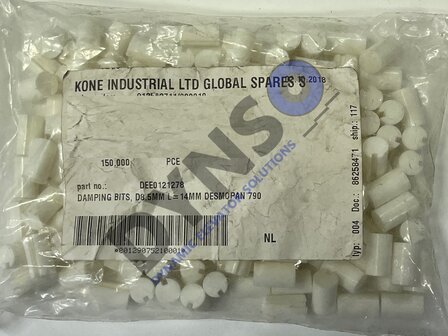 Kone damping rubber, D8.5MM L=14MM DESMOPAN 790, DEE0121278, Price per piece