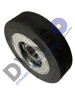 Kone Step roller, Step roller, black 110X22.5, 6204-2RS, axle hole=20mm, DEE3690079