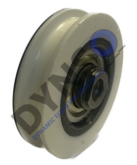 Deurrol, 55mm, asgat M8, incl. bout, toepasbaar op Otis Prima 2 Plus schachtdeur