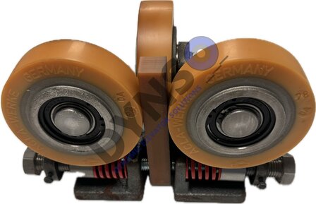 Otis guide, Acla AR1F, spring loaded &oslash;100mm roller, 235x185,148mm