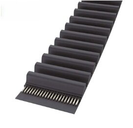 Sematic/Meiller Operator-tandriem met metalen kern, 8M-12mm (tandhoogte 6mm, afstand hart tot hart = 8mm) prijs p/meter (geschikt voor glazen/zware deuren)