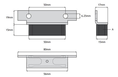 Otis Supra ondergeleiding incl. beugel