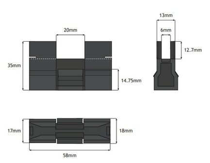 Otis Deurgeleiding Orly LM panelen set van 2