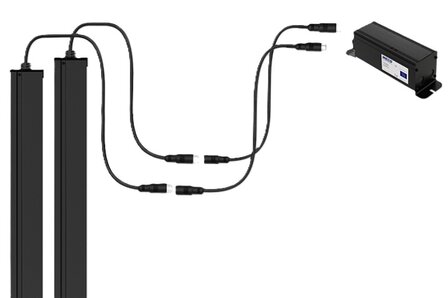 Weco 03.G5.SYX.174 sensorlijst, ultra slim, 220VAC-30VDC, 6,6 x 30 x 2000mm