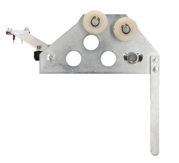 Deurgrendel, links, incl. grendelrollen en brugstuk, toepasbaar op Sematic III schachtdeur