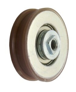 Deurrol, 50mm, stalen kern, zware uitvoering, toepasbaar op Kone AMD1/ADV cabine/schachtdeur