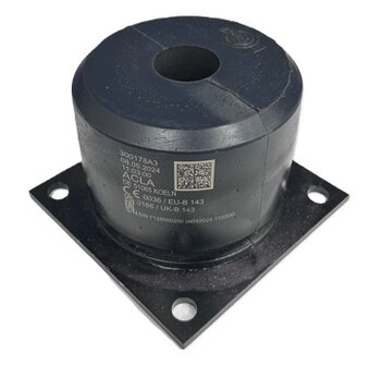 Acla Buffer, 129x103mm,  EN81-20/50 incl. CE keurmerk (1m/s max 2100kg, min 600kg) (300178A3)