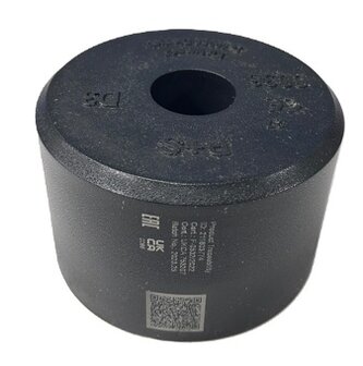 Lift buffer D3, &oslash; 125 x 80 mm, met ronde stalen plaat voldoet aan norm EN 81-20/50 (lift directive 2014/33/EU)