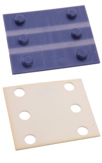 Slofvoering, 100x29,5x30mm, incl. demping, HSMS, PEC, t.b.v. 16 mm leider, Schindler