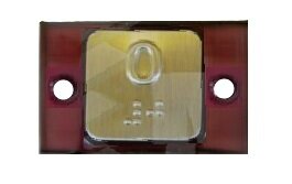 Mac Puarsa Compac T Halo drukknop, rood, 24V, braille, (0)