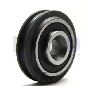 Kabelrol, 45mm, asgat 9mm, toepasbaar op Kone Augusta schachtdeur